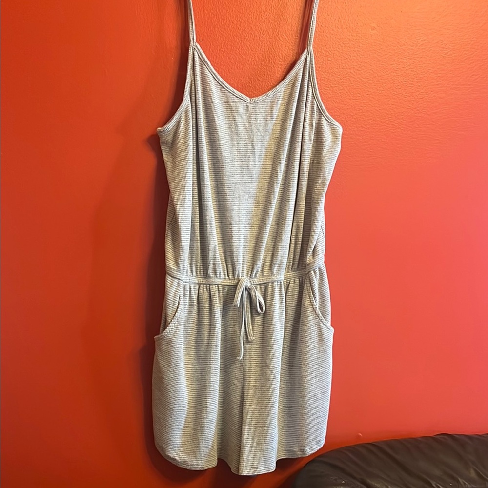 Mossimo Supply Co. Gray Ribbed Top